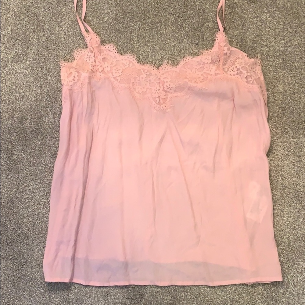 Lace trim tank